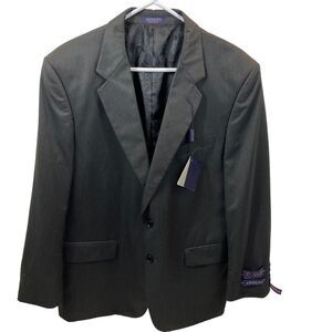 Brand new with‎ Tags Men’s Adolfo Brand Pinstriped Microtech Blazer 42S Portly